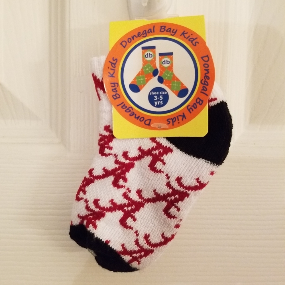 NWT Donegal Bay Kids Alabama Crimson Tide Toddler Quarter Socks